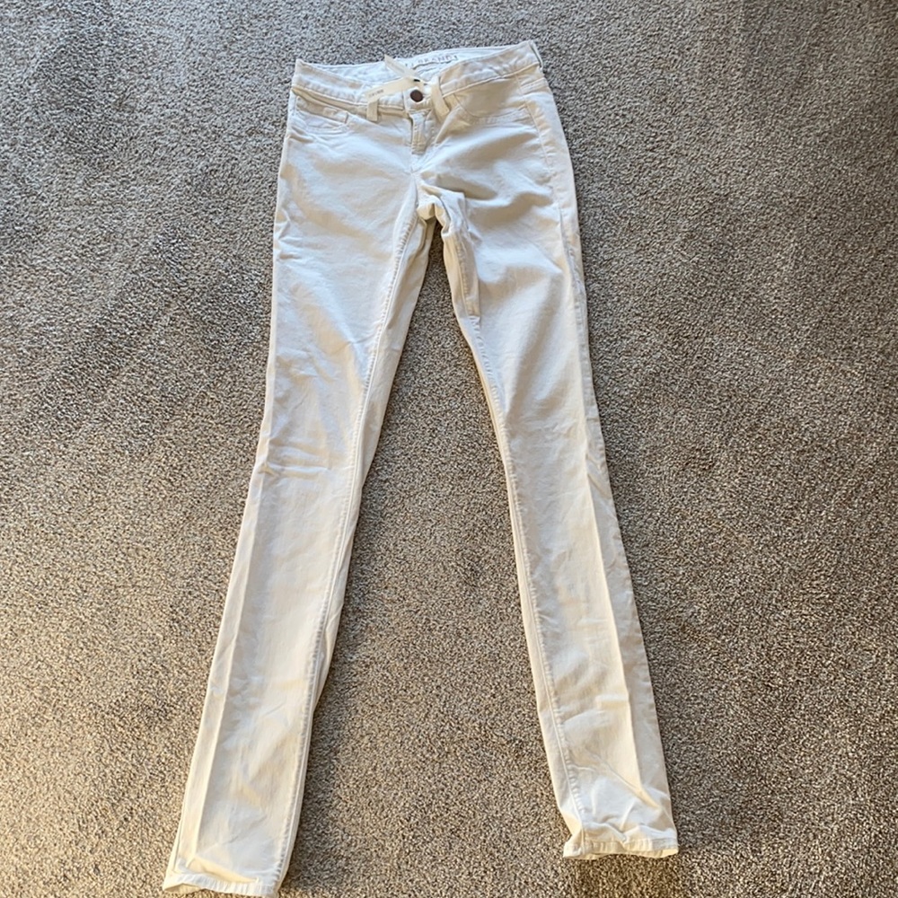 J brand ivory pencil leg pants XXS